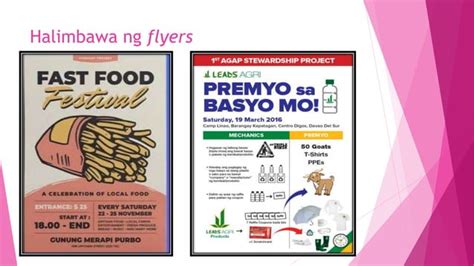 Aralin 7: Flyers, Leaflets, at Promotional Materials .